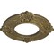 Ekena Millwork Benson Ceiling Medallion (Canopies up to 4 1/8"), 9"OD x 4 1/8"ID x 5/8"P, Mississippi Mud Crackle CM09BNMMC - alternate 2